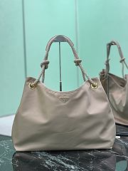 Kitlife Prada Mariner Large Re-Nylon Shoulder Bag Beige 1BC244 48x39x14cm - 1