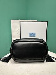 Kitlife Prada Nappa Drawstring Tote Bag Black 1BG541 24x25x11cm - 2