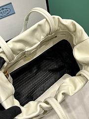 Kitlife Prada Nappa Drawstring Tote Bag White 1BG541 24x25x11cm  - 6