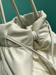 Kitlife Prada Nappa Drawstring Tote Bag White 1BG541 24x25x11cm  - 4