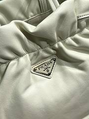 Kitlife Prada Nappa Drawstring Tote Bag White 1BG541 24x25x11cm  - 3