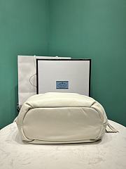 Kitlife Prada Nappa Drawstring Tote Bag White 1BG541 24x25x11cm  - 2