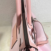 Kitlife Hermes Birkin 25 Cargo Pink Toile H and Gold Swift Palladium Hardware - 2