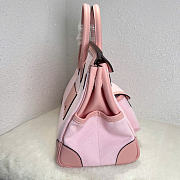 Kitlife Hermes Birkin 25 Cargo Pink Toile H and Gold Swift Palladium Hardware - 3
