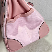 Kitlife Hermes Birkin 25 Cargo Pink Toile H and Gold Swift Palladium Hardware - 4
