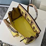 Kitlife Hermes Birkin 25 Cargo Yellow Toile H and Gold Swift Palladium Hardware  - 3