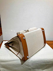 Kitlife Hermes Birkin Cargo HAC 40cm Brown Swift Leather & Beige Canvas Patchwork Bag  - 6