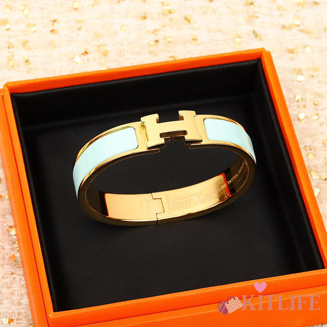 Kitlife Hermes Hermes Bracelet White in Gold - 1