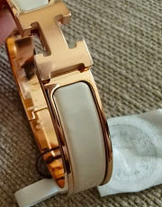 Kitlife Hermes Hermes Bracelet White in Gold - 4