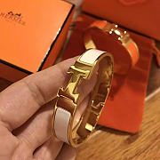Kitlife Hermes Hermes Bracelet White in Gold - 3
