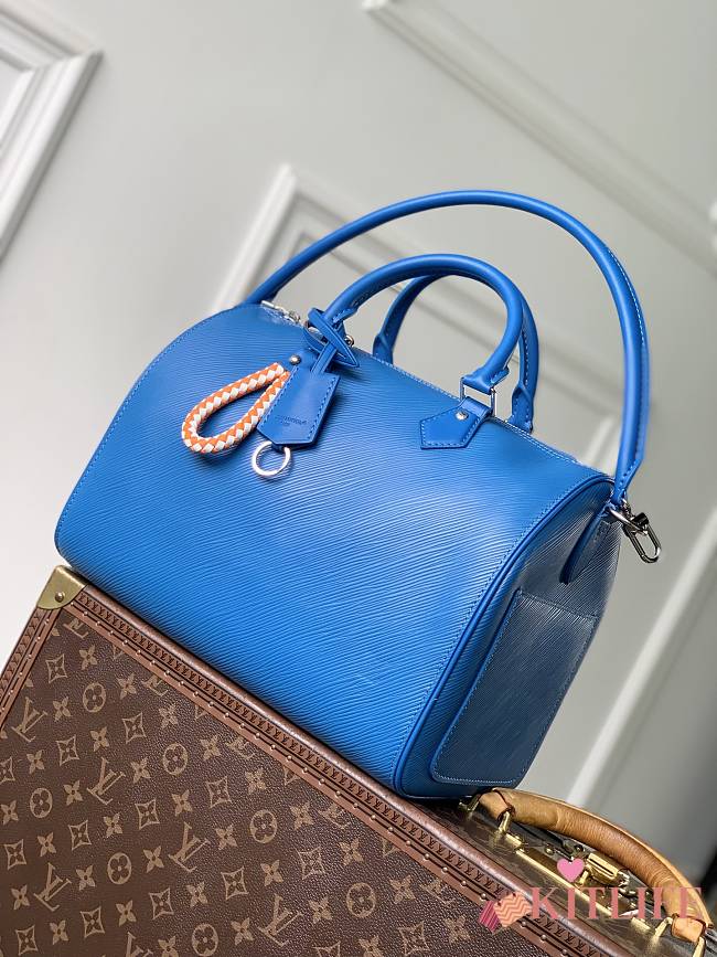 Kitlife Louis Vuitton Speedy Soft 30 Bag Ocean Blue M29096 30x21x17cm  - 1