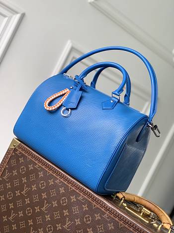 Kitlife Louis Vuitton Speedy Soft 30 Bag Ocean Blue M29096 30x21x17cm 