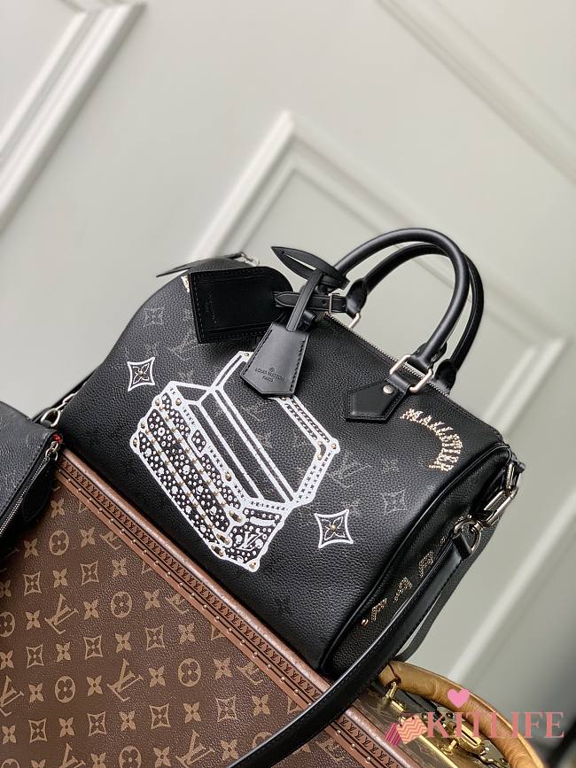 Kitlife Louis Vuitton Speedy P9 Bandoulière 30 Jackets Bag Black M26178 32x22.5x18cm - 1