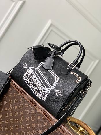 Kitlife Louis Vuitton Speedy P9 Bandoulière 30 Jackets Bag Black M26178 32x22.5x18cm