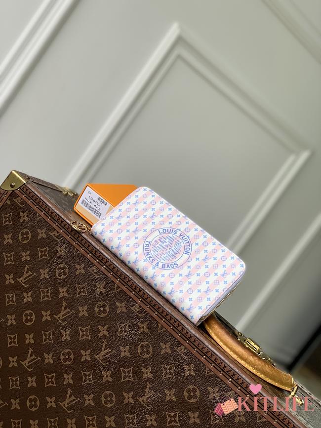 Kitlife Louis Vuitton Zippy Wallet Blue M28463 19.5x10.5x2.5cm - 1