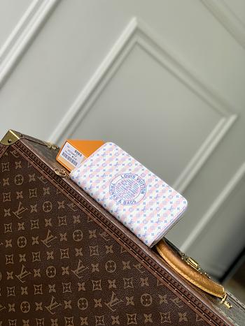 Kitlife Louis Vuitton Zippy Wallet Blue M28463 19.5x10.5x2.5cm