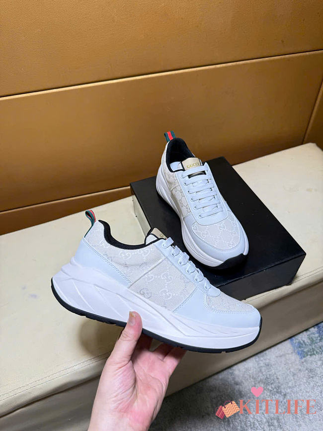 Kitlife Gucci Men's Casual Shoes White  - 1