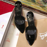 Kitlife Christian Louboutin Patent Miss Z 100 Mules in Black - 2