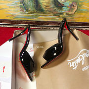 Kitlife Christian Louboutin Patent Miss Z 100 Mules in Black - 3