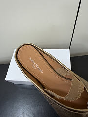 Kitlife Maison Margiela Tabi Leather Ballerina Mules Gold - 2