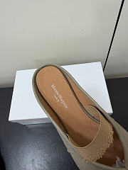 Kitlife Maison Margiela Tabi Leather Ballerina Mules Grey - 2