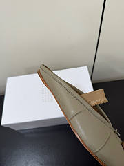 Kitlife Maison Margiela Tabi Leather Ballerina Mules Grey - 6