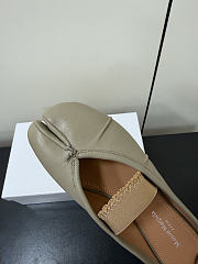 Kitlife Maison Margiela Tabi Leather Ballerina Mules Grey - 3