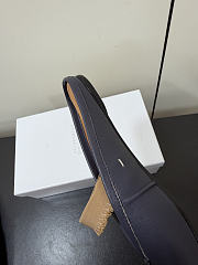 Kitlife Maison Margiela Tabi Leather Ballerina Mules Dark Blue - 6