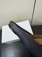 Kitlife Maison Margiela Tabi Leather Ballerina Mules Dark Blue - 4