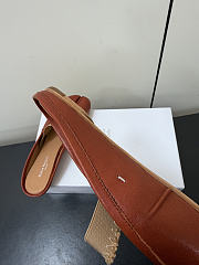 Kitlife Maison Margiela Tabi Leather Ballerina Mules Burnt Orange - 6