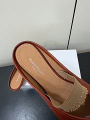 Kitlife Maison Margiela Tabi Leather Ballerina Mules Burnt Orange - 2