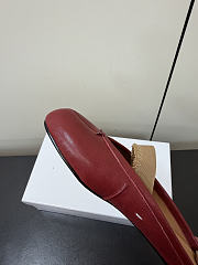 Kitlife Maison Margiela Tabi Leather Ballerina Mules Red - 5
