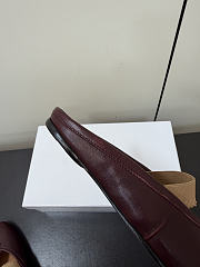 Kitlife Maison Margiela Tabi Leather Ballerina Mules Burgundy - 6
