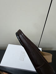 Kitlife Maison Margiela Tabi Leather Ballerina Mules Dark Brown - 6