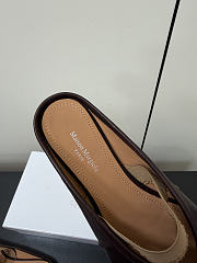 Kitlife Maison Margiela Tabi Leather Ballerina Mules Dark Brown - 4