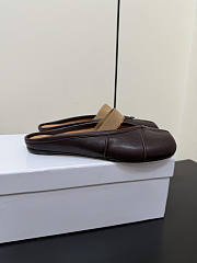 Kitlife Maison Margiela Tabi Leather Ballerina Mules Dark Brown - 2