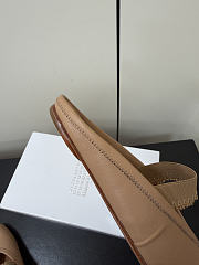 Kitlife Maison Margiela Tabi Leather Ballerina Mules Beige - 4
