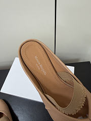 Kitlife Maison Margiela Tabi Leather Ballerina Mules Beige - 2