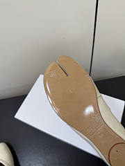 Kitlife Maison Margiela Tabi Leather Ballerina Mules White - 6