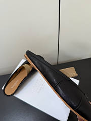 Kitlife Maison Margiela Tabi Leather Ballerina Mules Black - 5