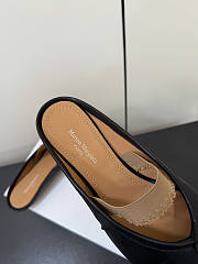 Kitlife Maison Margiela Tabi Leather Ballerina Mules Black - 3
