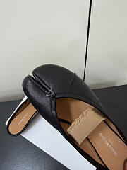Kitlife Maison Margiela Tabi Leather Ballerina Mules Black - 4