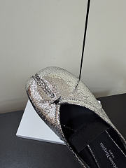 Kitlife Maison Margiela Tabi Leather Ballerina Mules Silver - 5
