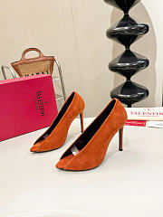 Kitlife Valentino Garavani Open-toe Révélé Suede Pumps 105mm Brown - 1