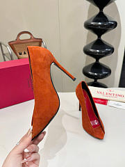 Kitlife Valentino Garavani Open-toe Révélé Suede Pumps 105mm Brown - 5