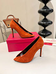 Kitlife Valentino Garavani Open-toe Révélé Suede Pumps 105mm Brown - 4