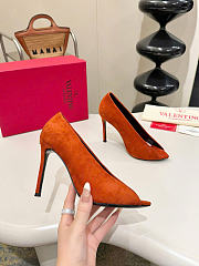 Kitlife Valentino Garavani Open-toe Révélé Suede Pumps 105mm Brown - 2