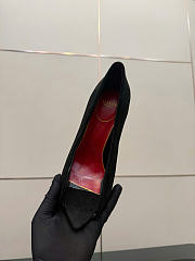 Kitlife Valentino Garavani Open-toe Révélé Suede Pumps 105mm Black - 6