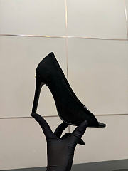 Kitlife Valentino Garavani Open-toe Révélé Suede Pumps 105mm Black - 5
