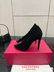 Kitlife Valentino Garavani Open-toe Révélé Suede Pumps 105mm Black - 3